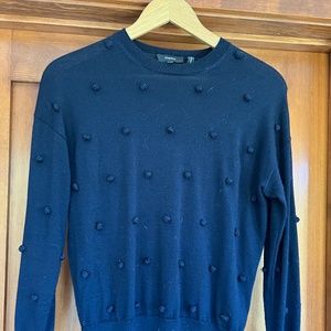 Theory Bobble Po Bering Sweater | Navy | Size P
